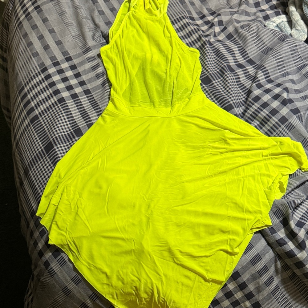SHEIN Neon Yellow Dress